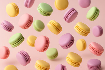 Obraz premium colorful macarons