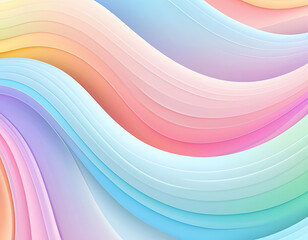 Pastel abstract wave background with soft flowing colorful patterns