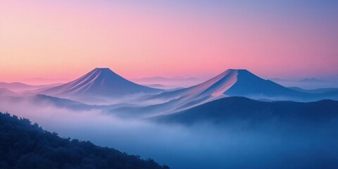 Fototapeta premium sunrise in the mountains