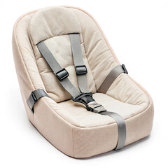 Soft baby floor seat with harness