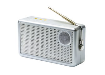 Pocket radio  isolated on white background