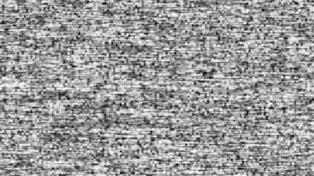 Old television screen being turn on and turn off with blip out. Snow or TV background noise. Analog TV out of tune