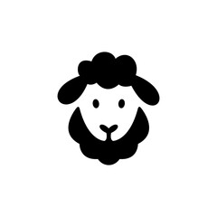 Cute Sheep Head Icon