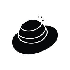 Beach Hat vector icon
