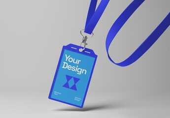 Lanyard & ID Badge Mockup