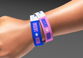 Wristband Mockup With Hand