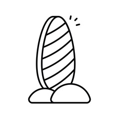 Surfboard vector icon