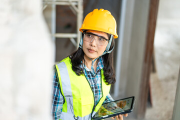 Construction safety workshop industrial site image of worker urban environment close-up view professional growth