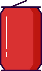Soda Filled Minimalistic Line Icon for Web and Graphic Design, Apps, Banners, Social Network and Cards