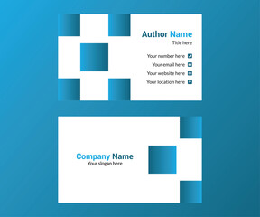 Modern business card design template
