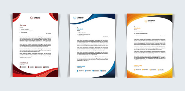 letterhead design template