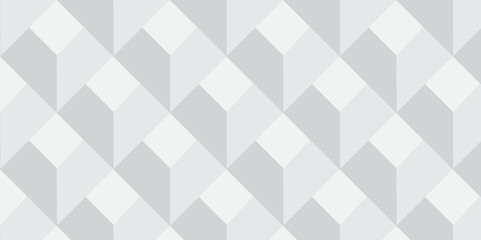 Fototapeta premium Seamless white geometric cube creative concept triangle overlapping overlap square technology texture. geometric digital cubes fabric and wallpaper grid block texture background.