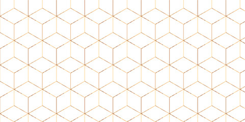 Fototapeta premium Abstract black square line hexagons seamless hexagon polygonal pattern background vector. seamless creative pattern bright white abstract honeycomb background. 