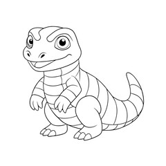 Fototapeta premium Coloring page. Vector illustration.