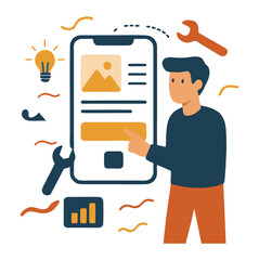 A clean and modern vector technology icon set featuring digital devices, cloud services, networking symbols, coding icons, security shields, AI bots, and futuristic tech elements. Perfect for mobile a