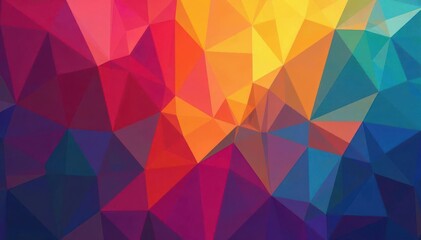 Fototapeta premium Abstract geometric shapes repeat in vibrant colors , colorful, abstract pattern