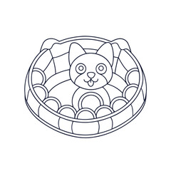 Coloring page. Vector illustration.