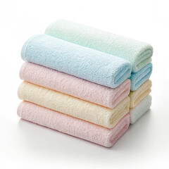 Soft pastel baby washcloth set