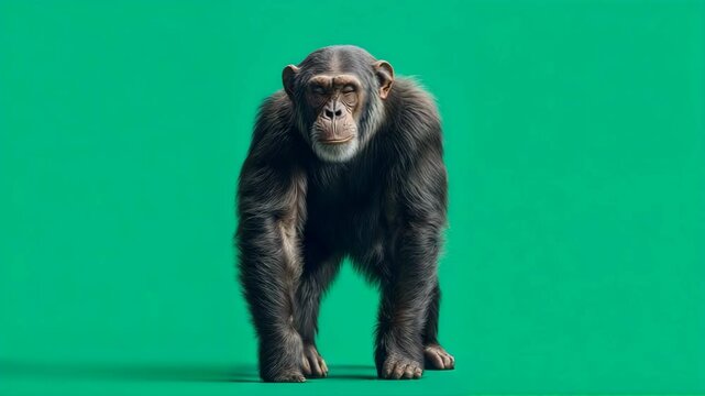 동물, 워킹, 크로마, 크로마키, 침팬치, animal, walking, chroma, chroma key, chimpanzee