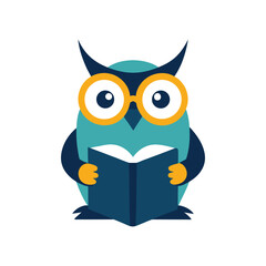 owl reading book