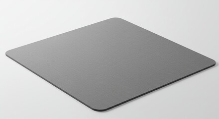 Gray square flat surface, angled slightly