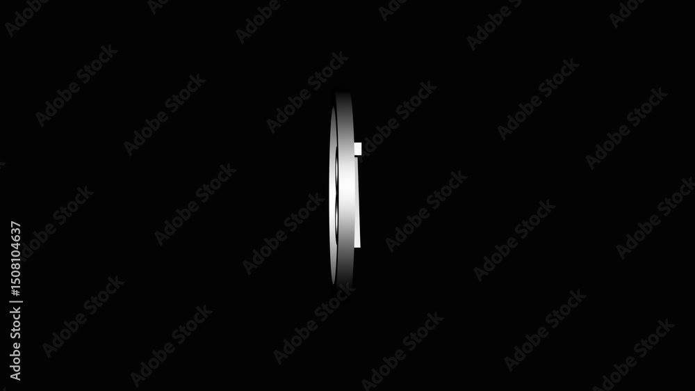 Poster animated logo reveal of 8 and a right angle bracket within a circle shape