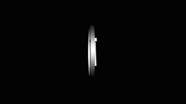 Elegant minimalistic logo animation of the letters "tt" on a black background