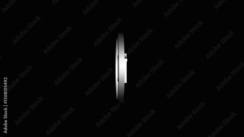 Poster animated countdown number one hundred displayed against black background