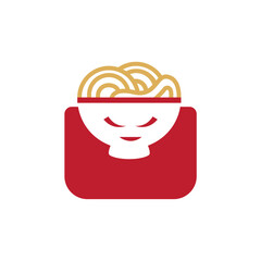 alien noodle logo design business