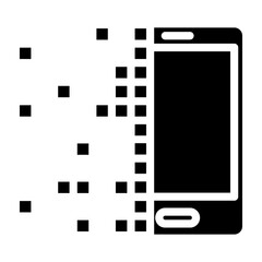 Mobile Transformation Vector Glyph Icon Design