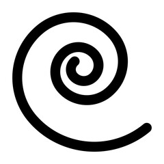 Spiral Motion Vector Glyph Icon Design