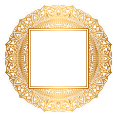 luxury floral golden mandala for indian wedding invitation card template design islamic arabic mandala ornament background	