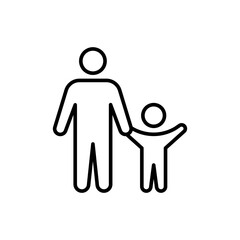 Man and child icon