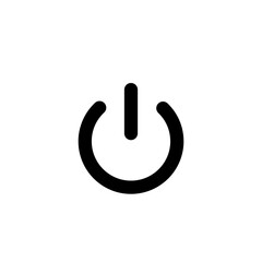 power button on the white background.On off power button Vector illustration.