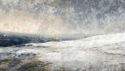 Abstract Textured Landscape Scene