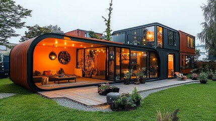 Container house with a unique and innovative design,