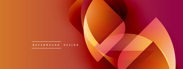 Abstract fluid shapes blend, creating vibrant orange, red gradient. Modern design element for backgrounds, presentations. Smooth curves suggest movement.