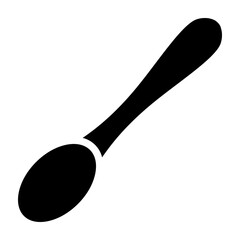 Spoon Vector Glyph Icon Design