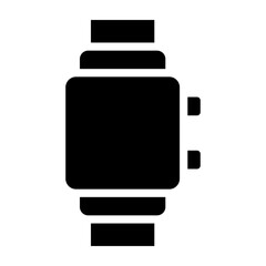 Smart Watch Vector Glyph Icon Design