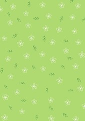 Natural plant flower pattern illustration painting background