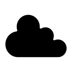 Cloud Vector Glyph Icon Design