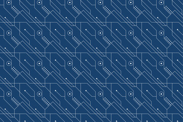 Electronic Line Circuit Technology Pattern