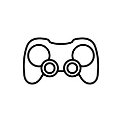 Generic video game controller or gaming gamepad flat vector icon for games and apps