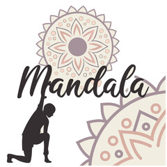 Lineal mandala background