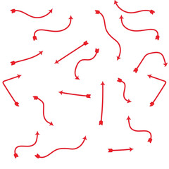 Minimalist Red Arrows in Motion