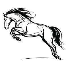 Modern Horse Head Logo – Sleek Animal Silhouette Branding Symbol