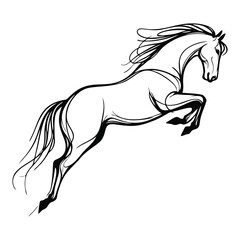 Modern Horse Head Logo – Sleek Animal Silhouette Branding Symbol