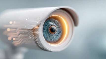 CCTV or intelligent security systems utilizing AI (artificial intelligence) to detect abnormalities. Smart and highly accurate surveillance cameras. - Powered by Adobe