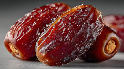 Juicy Fresh Dates A Close-Up of Nature's Sweetness