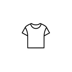 Naklejka premium Vector icon of basic t shirt 